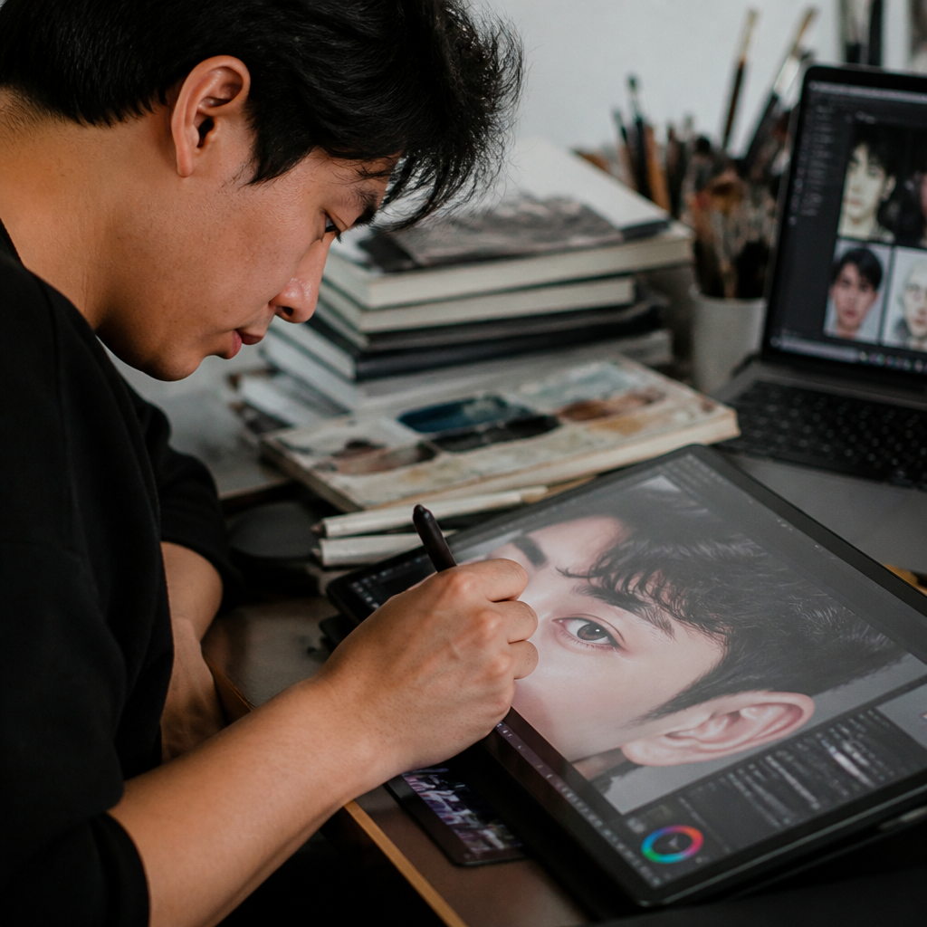 เจาะลึกเทรนด์งานศิลปะอนาคตที่การวาดภาพดิจิทัลและเทคนิคการถ่ายภาพพอร์ตเทรตจะหลอมรวมเป็นหนึ่งเดียว